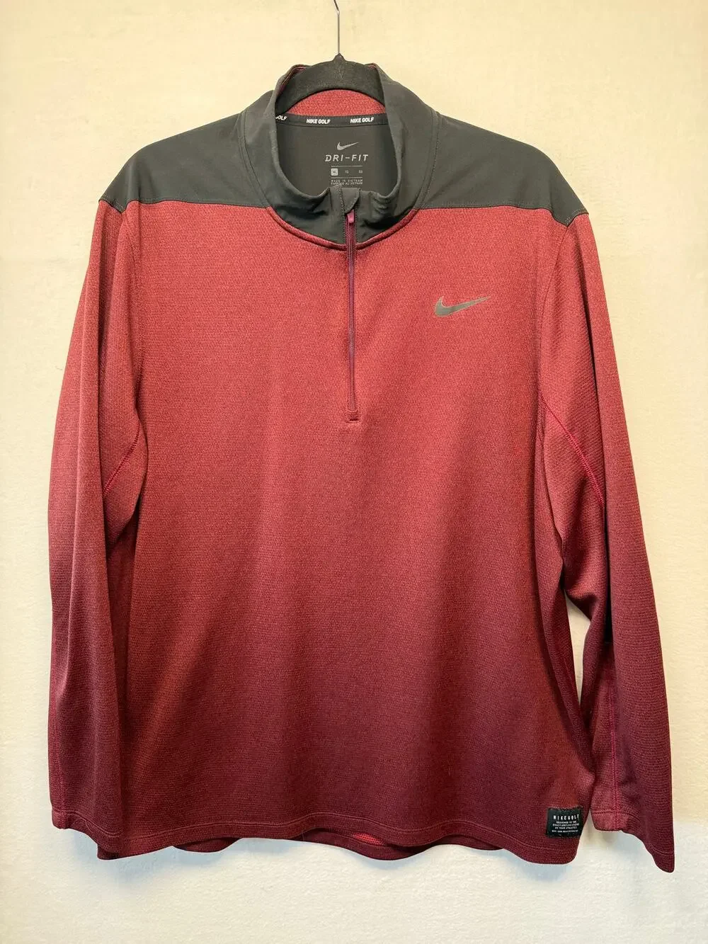 Nike Golf Dri-Fit Performance 1/4 Zip Pullover, Size XL